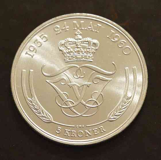 Дания 5 крон 1960 г (Серебро) 3 Полтава