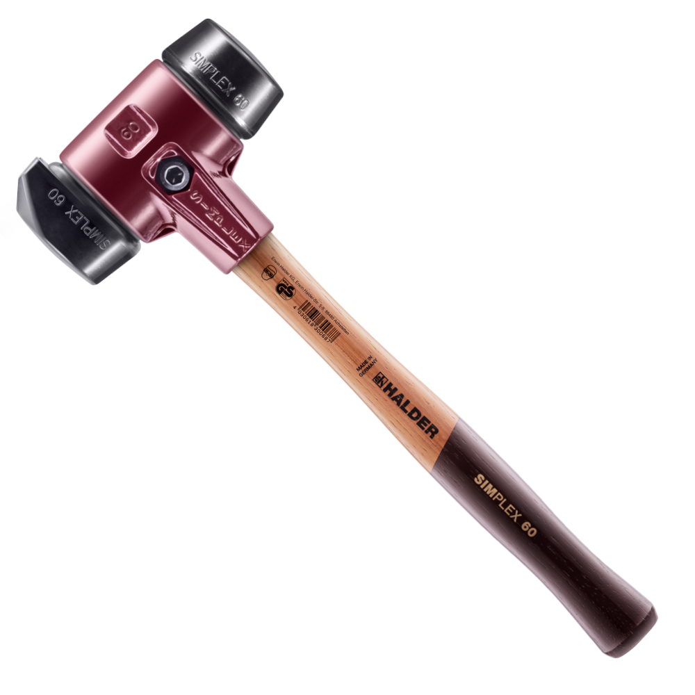 Молоток HALDER Simplex 3022 насадки из черной резины Одесса - изображение 1