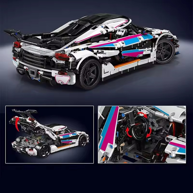 Конструктор спортивный автомобиль.Суперкар “Koenigsegg” на 3063 детали,белая Каменец-Подольский - изображение 6