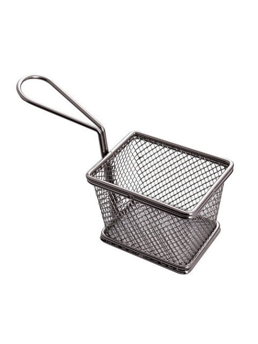 КОРЗИНА – СЕТКА ДЛЯ ПОДАЧИ СНЕКОВ 10 Х 7 Х 8 СМ БЛЭК (ШТ) 6392 ABA-OPT Одесса - изображение 1