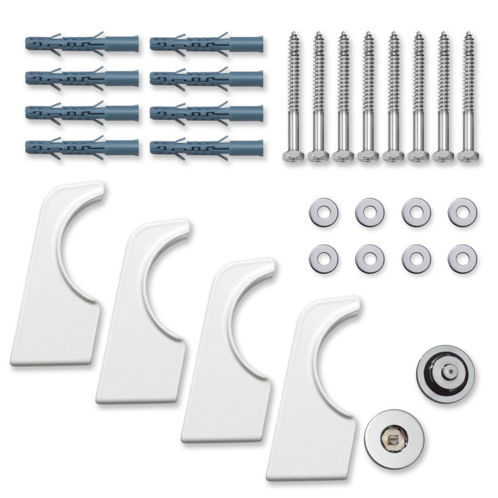 Вертикальный радиатор Largo double 456*1800-6 (50мм), anticor, белый Киев - изображение 7