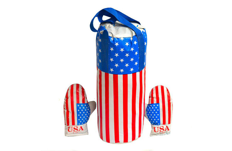 Дитячий боксерський набір Америка 0003DT ВЕЛ з рукавичками Вінниця - фото 1