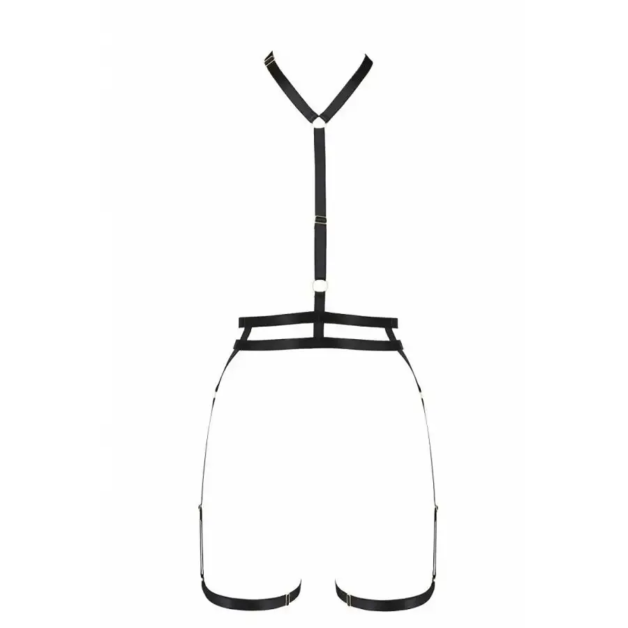 Портупея-стрепи з подвійним ремінцем Passion Exclusive DENIRA XXL/XXXL, black Львів - фото 5