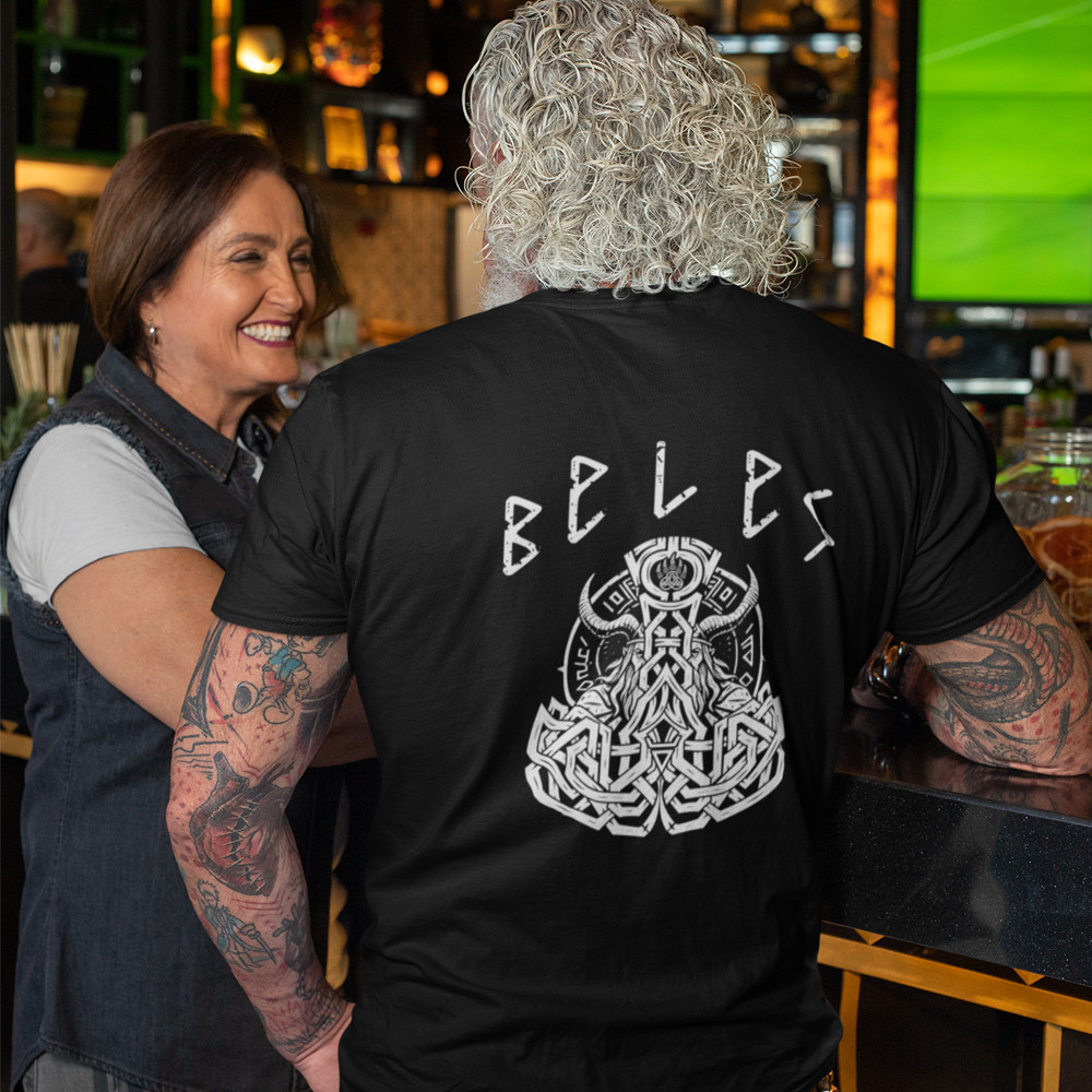 Футболка для мужчины с принтом "Велес" / Мужская патриотическая летняя хлопковая с рисунком Запоріжжя - фото 2