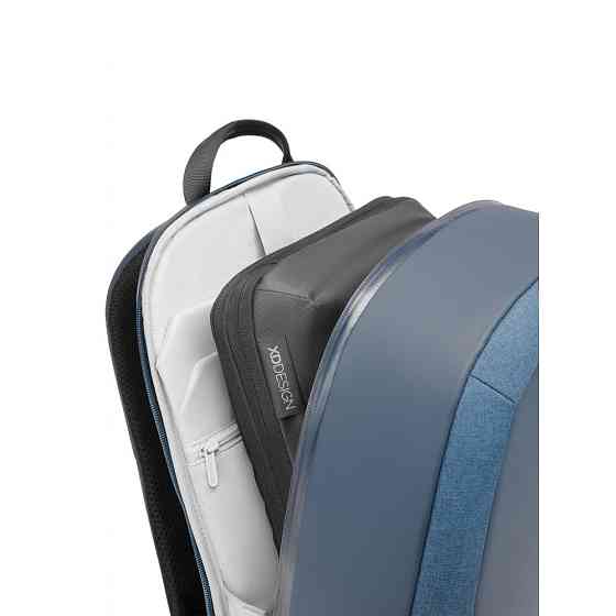 Рюкзак Bobby "Bobby Edge" захист від крадіжок, порізів, синій Київ