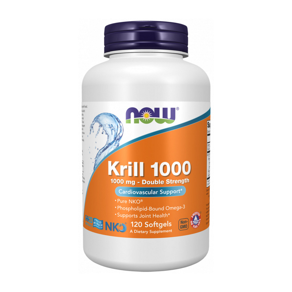 Олія криля Now Foods Krill Oil 1000mg 120 капс Київ - фото 1