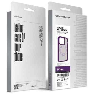 Чехол для мобильного телефона Armorstandart Unit Stand Apple iPhone 14 Pro Purple (ARM70561) Винница