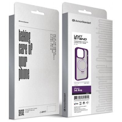 Чехол для мобильного телефона Armorstandart Unit Stand Apple iPhone 14 Pro Purple (ARM70561) Винница - изображение 2