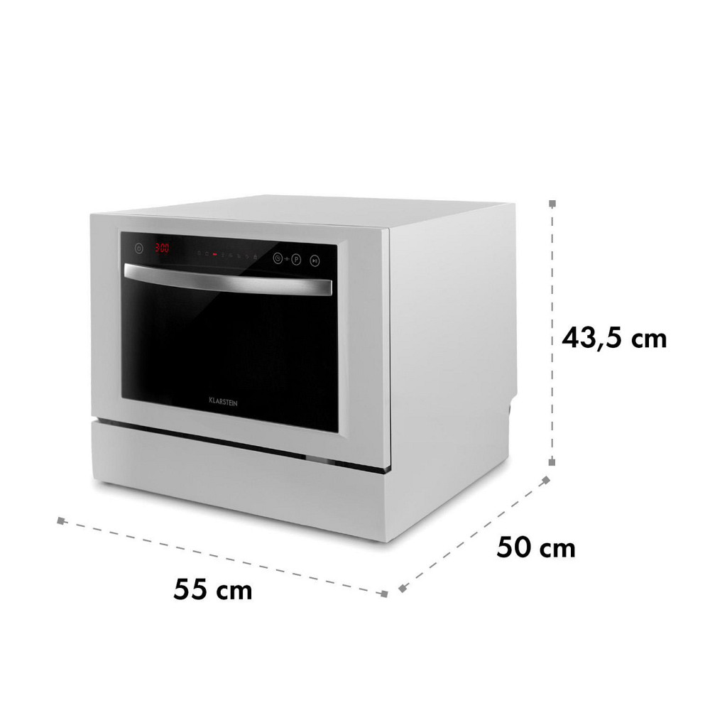 Посудомийна машина Amazonia 6 Luminance зі скляною передньою панеллю Окремостояюча 1380 Вт Біла Рівне - фото 9