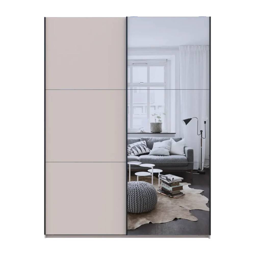 Шкаф купе Doros G-Caiser Кашемир/Кашемир 1 ДСП/1 зеркало 3 части 180х60х240 (42005321) (DRS-012237) Львов - изображение 4