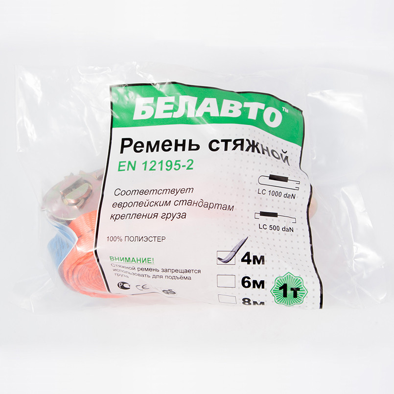 Стяжной ремень Белавто 1т, 4м Львов - изображение 2