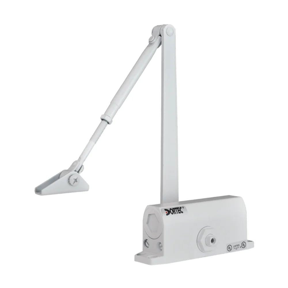 Дверний доводчик Dortec DT-62H White з фіксацією дверей у відчиненому положенні (63-00053) Київ - фото 6