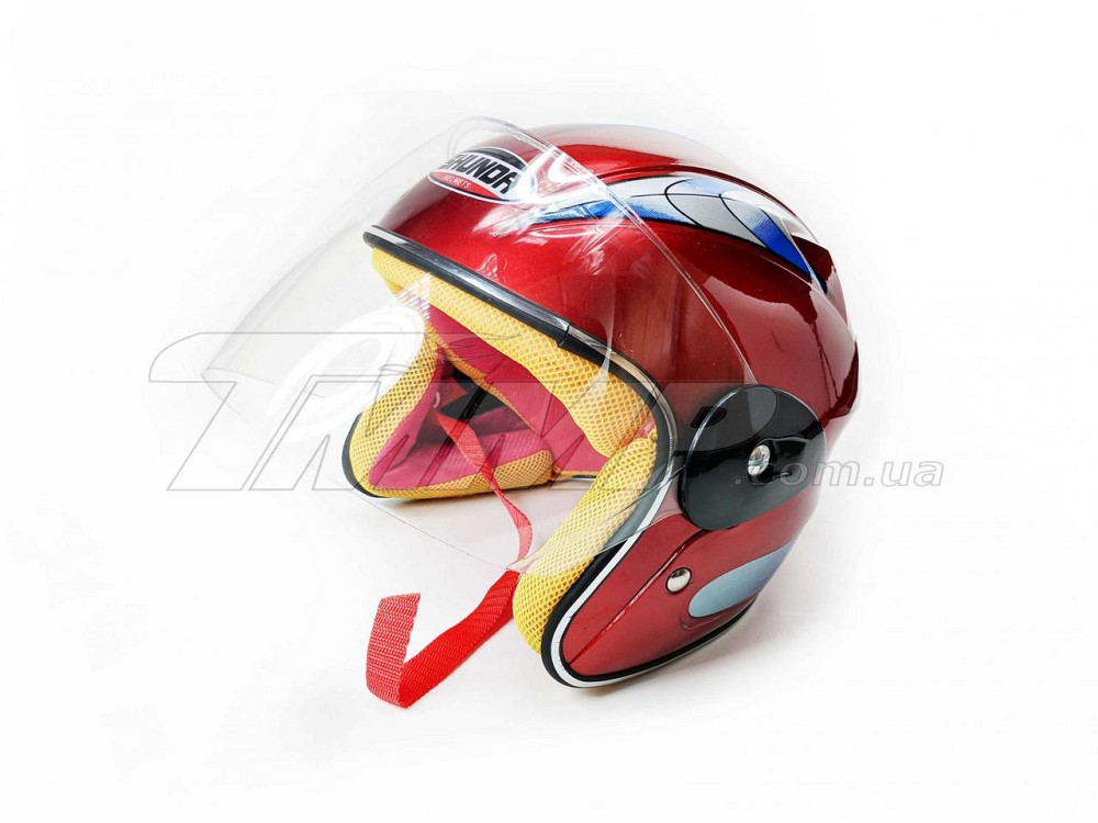 Шолом дитячий відкритий (червоний) Мукачево - фото 1