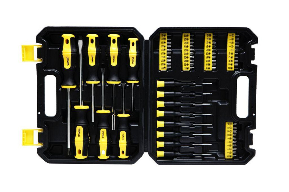 Набір інструментів 65 пр (викрутки, биті з битоутримувачем, викрутки ювелірні) в кейсі WMC TOOLS WT-1065 Одеса - фото 2