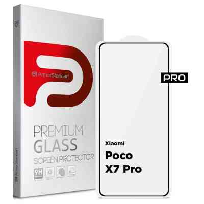 Скло захисне Armorstandart Pro Xiaomi Poco X7 Pro Black (ARM82715) Вінниця