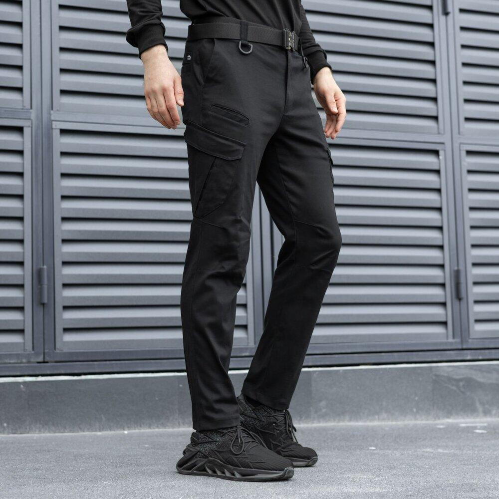 Чоловічі тактичні штани чорні L Pobedov Tactical V2 Київ - фото 4