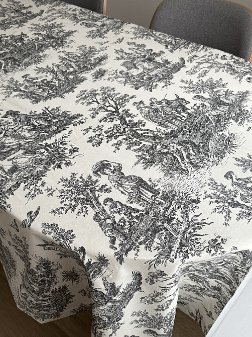 Ecotton Скатертина столова Ecotton DUCK 170х220 см водовідштовхувальна Italiano сірий (30497 Gr Коломия - фото 8