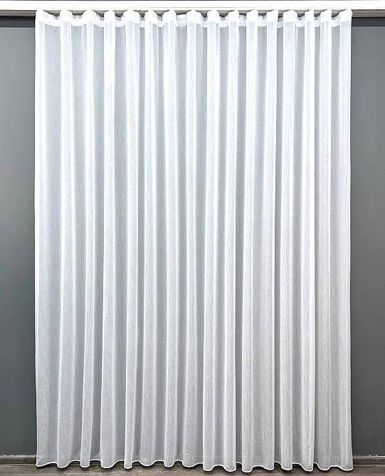Тюль VR-Textil 1960т Премиум Лен фактурный Costa Белый 250х270 см (42-1252) Киев - изображение 2