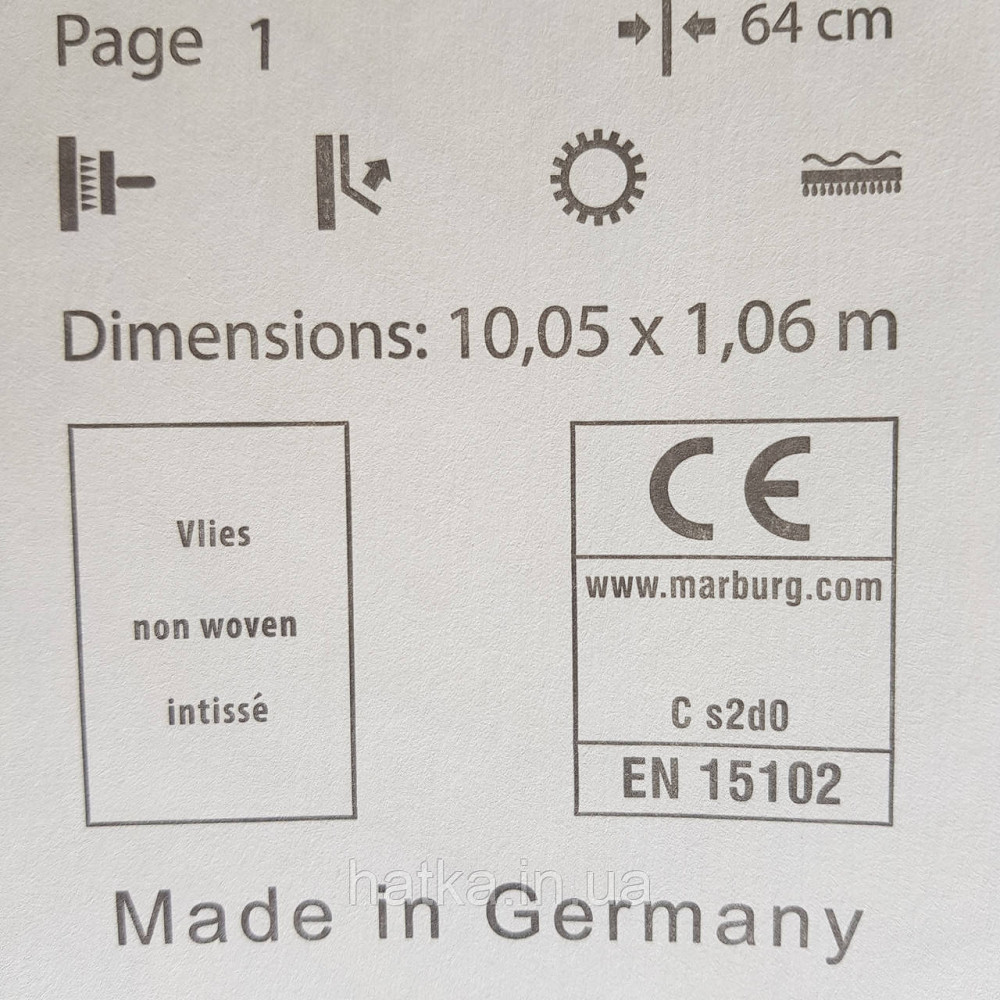 Шпалери метрові вінілові на флізелін Villa Marburg Lombardi геометрія абстракція листя бежеві на білому Київ - фото 5