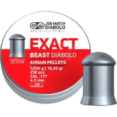 Пульки JSB Diabolo Exact Beast 4,52 мм, 1,05 г, 250 шт/уп (546279-250) Вінниця