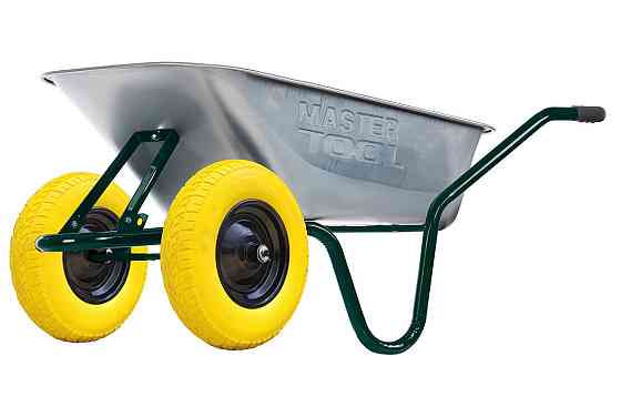 MASTERTOOL Тачка садово-будівельна MASTERTOOL D-12 двоколісна 100 л/200 кг колесо поліуретанове Киев