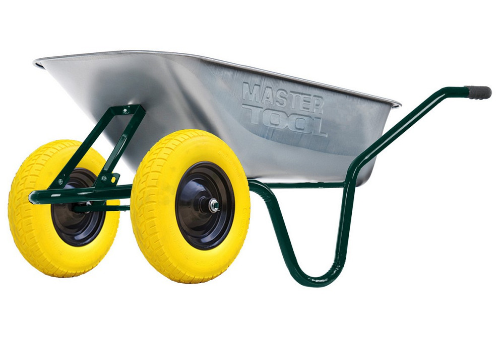 MASTERTOOL Тачка садово-будівельна MASTERTOOL D-12 двоколісна 100 л/200 кг колесо поліуретанове Киев - изображение 2