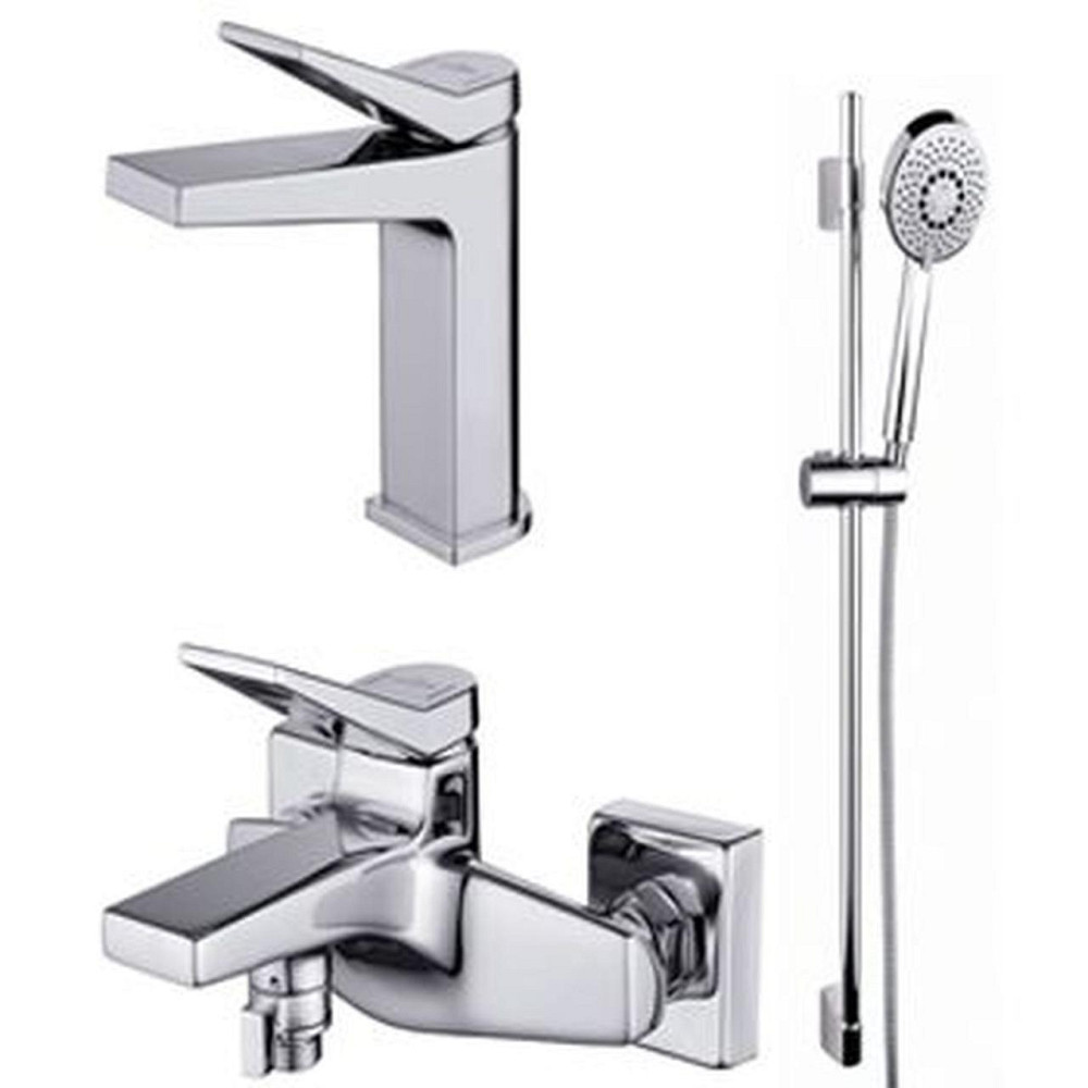 Комплект змішувачів для ванної кімнати Cersanit 3в1 B247 (000021654) Київ - фото 1