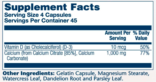 Calcium w/ D3 Citrate 1000mg - 90 caps Луцьк