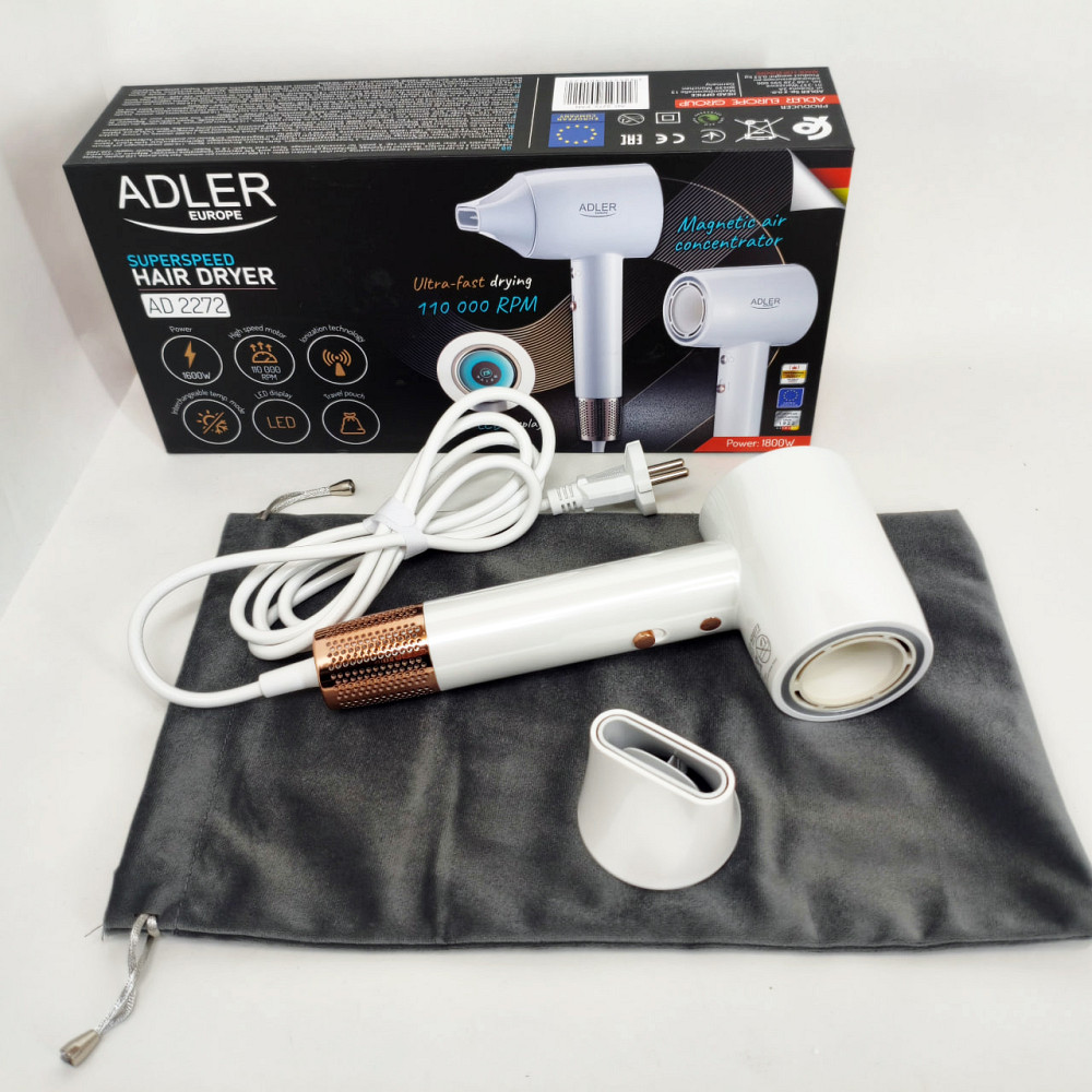 Фен для волос 2 режима температуры, Фен для эффективной укладки волос Функциональная щетка сушки MH-84 Львов - изображение 4