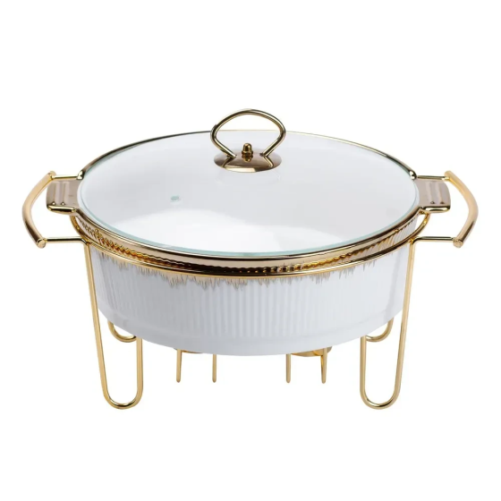 Настольный круглый мармит для супов, 2 л с подогревом Киев