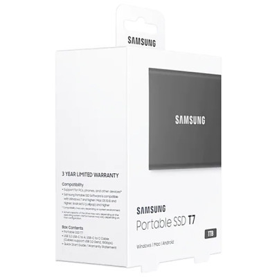 Накопичувач SSD USB 3.2 1TB T7 Samsung (MU-PC1T0T/WW) Вінниця - фото 3