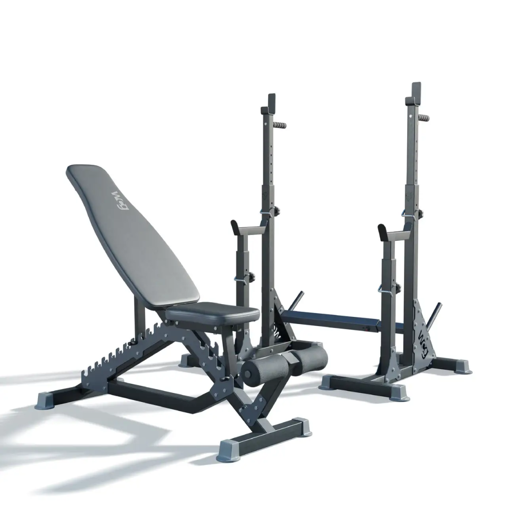 Лавка регульована для жиму WCG Defender + Стійки під присяд зі страховкою Bugai Pro Київ - фото 3