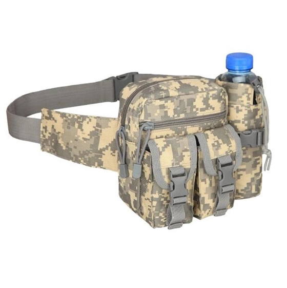 Поясная сумка 10л с карманом для бутылки воды (Пиксель) Киев - изображение 1