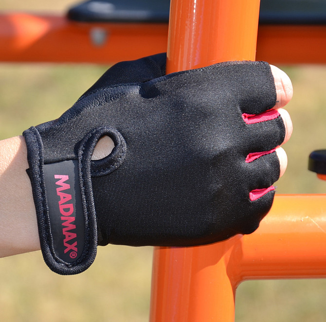 Рукавички для фітнесу MadMax MFG-251 Rainbow Rubine Red XS Каменское - изображение 8