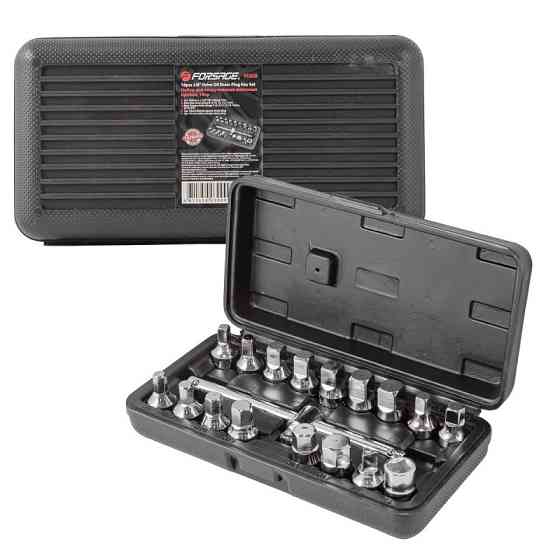 Набір насадок для маслозливних отворів 18пр. 3/8'' (квадрат: 7,8,10-14мм,5/16'',3/8'' Одеса