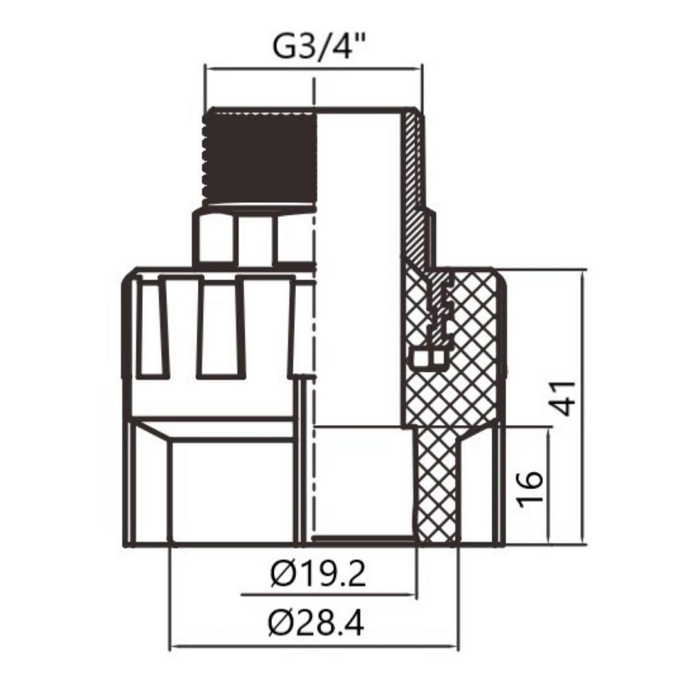 Муфта PPR Thermo Alliance 20х3/4" НР Київ - фото 2
