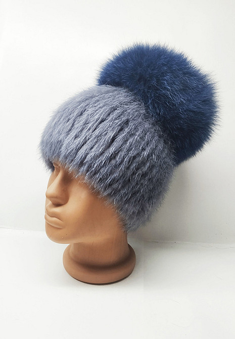 Шапка женская меховая Бон Анетта Серый Харьков - изображение 4