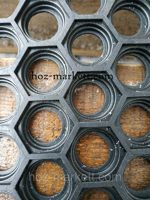 Коврик 85 х 95 см резиновый грязезащитный килим соты Харьков - изображение 4