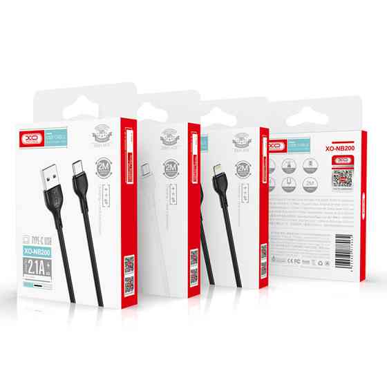 Кабель XO USB to Type-C 2,1А 1м білий (XO-NB200C-White) Львів