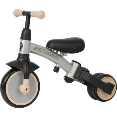 Детский велосипед QPlay Stager 3 в 1 з ручкою, біговел, Silver (T80STAGERSilver) Винница - изображение 3