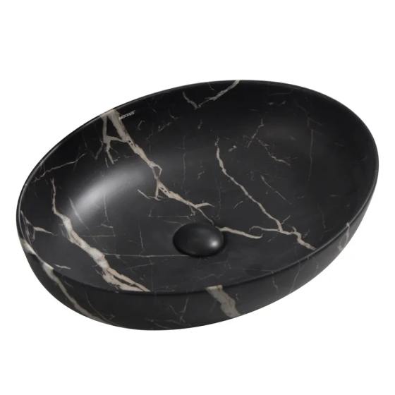 Раковина накладна Mixxus Premium ELLIPSE-0102 MARBLE 515х400х130mm   ( MP6552 ) 30378 Харків