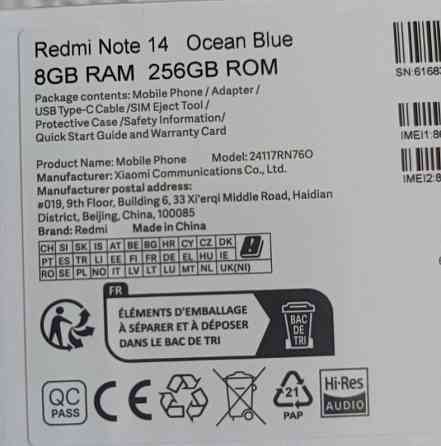 Xiaomi Redmi Note 14 8/256 с NFC Киев