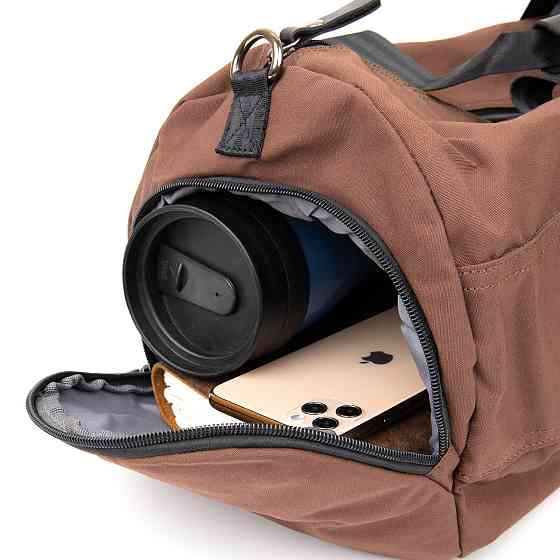 Спортивна сумка текстильна Коричнева (Vintage) Київ