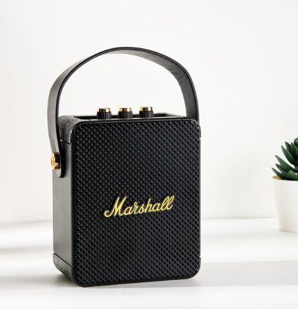 Портативна бездротова мініблютуз-колонка музичний стиль Marshall Stockwell Bluetooth-колонка з ручкою Чорний ( 153 ) Харьков