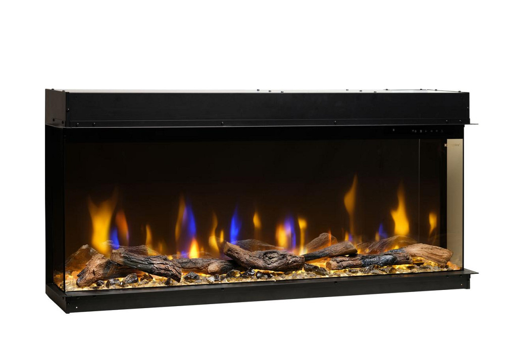 Електрокамін тристоронній Dimplex Ignite Bold 50 (BXLF50) з обігрівом, дровами, кристалами скла, кольорами полумʼя та підсвіткою Київ - фото 1