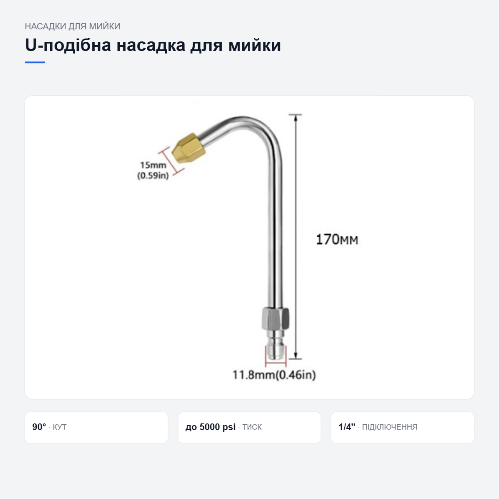 U-подібна насадка для мийки високого тиску Київ - фото 7