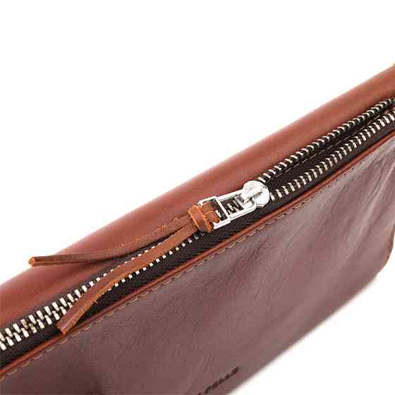 Практичне чоловіче портмоне Коричневий (GRANDE PELLE) Київ
