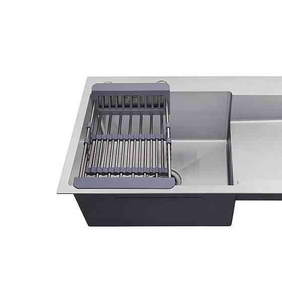 Кухонная мойка с нержавеющей стали Kroner KRP Gebürstet - 7848LHM (3/1 мм) Киев