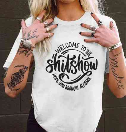 Футболка жіноча з принтом  42 Біла 2664083172 Дніпро