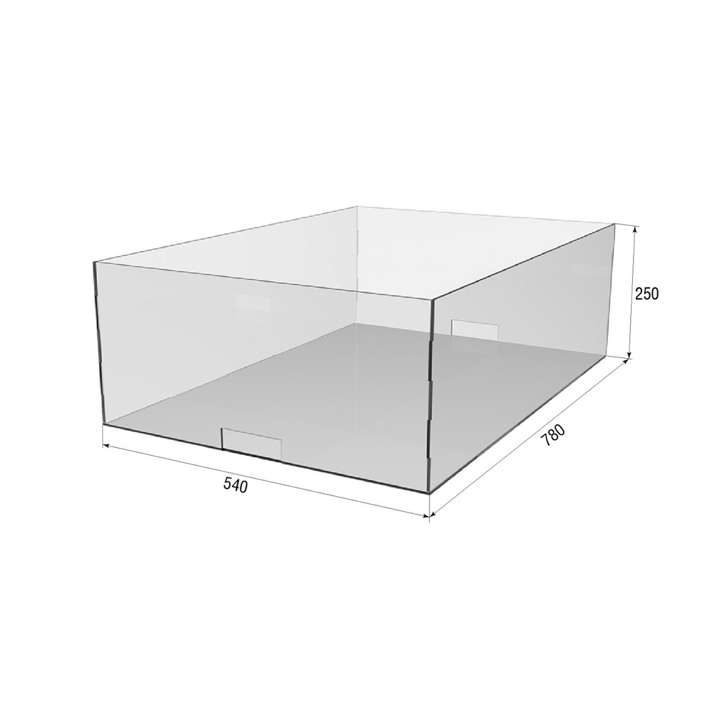 Коробка акрилова з ручками EKOSTAR 780х540х250 Київ - фото 2